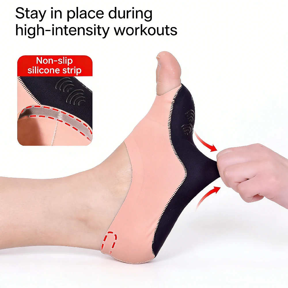 1Pair Toeless Yoga Socks for W - Grip Sock Yoga recension och pris