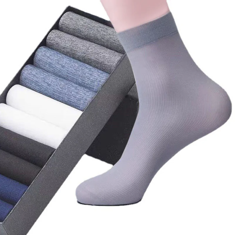 10Pairs Men Socks Summer Ultra - Silk Sock Bamboo recension och pris